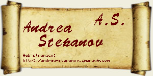 Andrea Stepanov vizit kartica